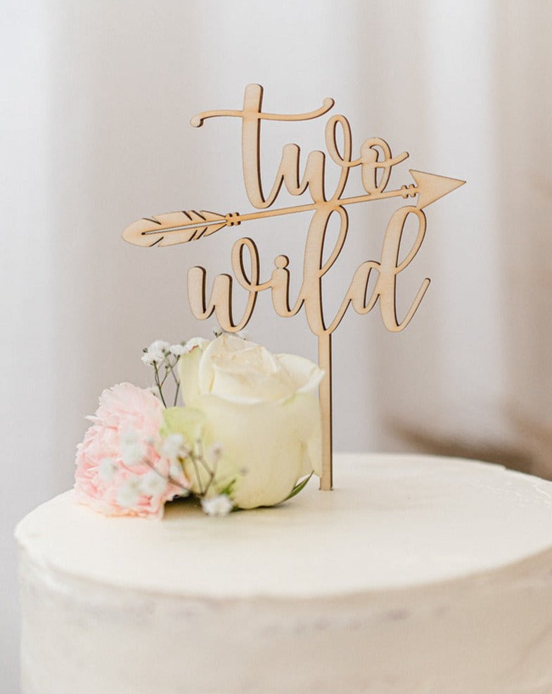 Cake Topper "two wild"