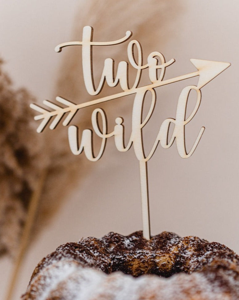 Cake Topper "two wild"