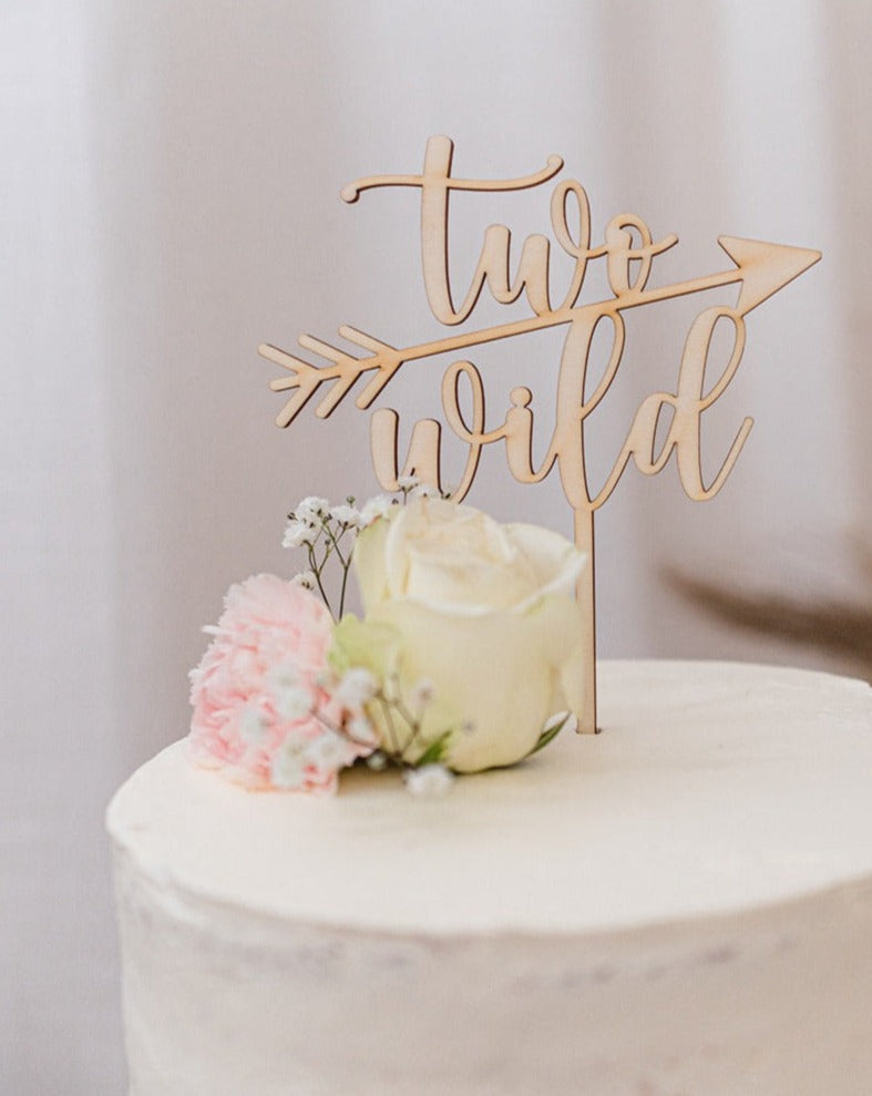 Cake Topper "two wild"