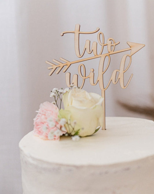 Cake Topper "two wild"