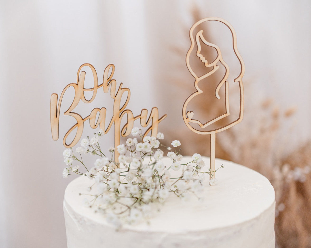 Cake Topper "Liebe im Bauch"