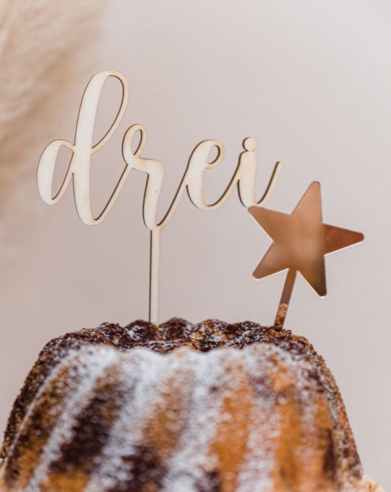 Cake Topper "Zahl"