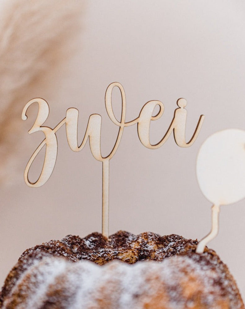 Cake Topper "Zahl"