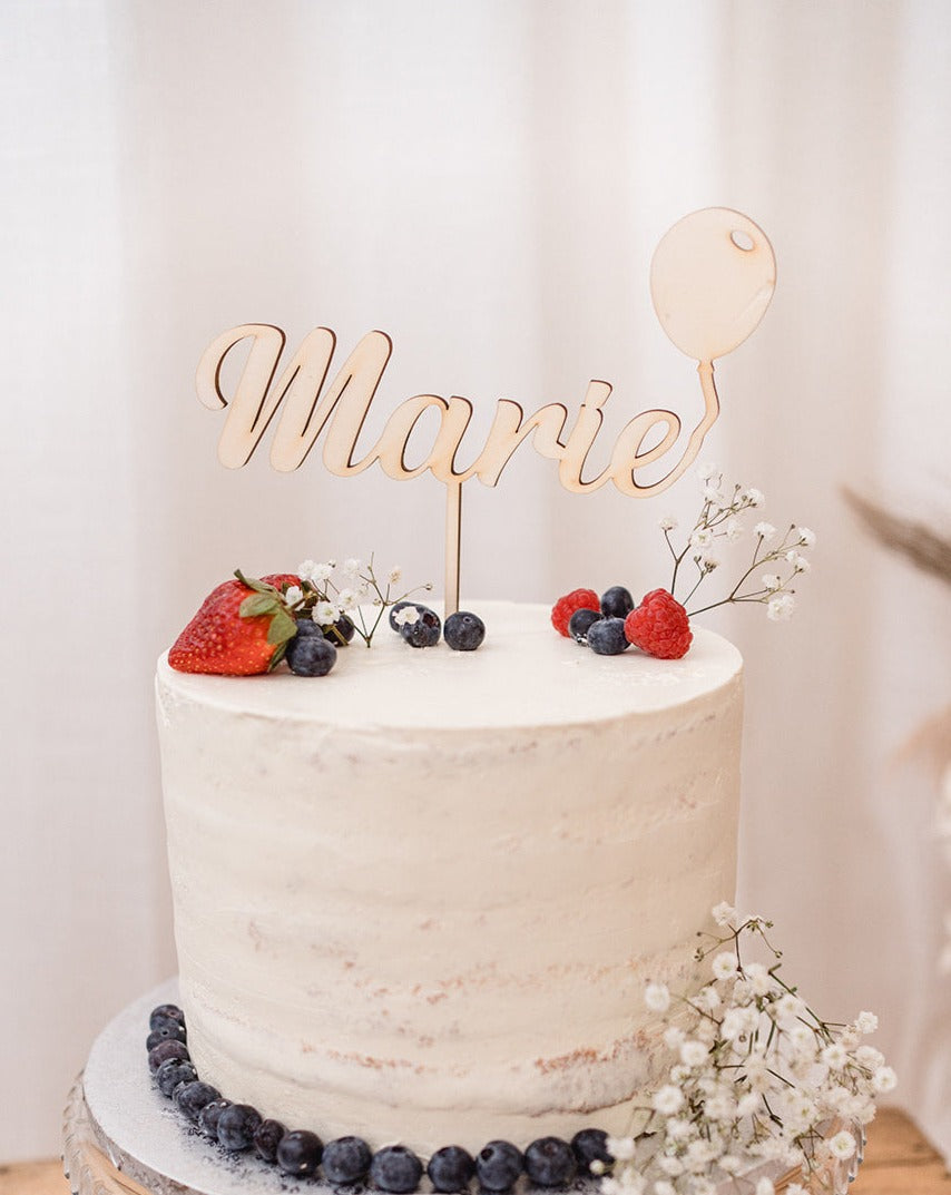 Cake Topper Name Ballon