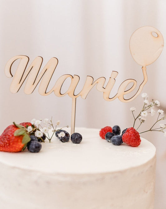 Cake Topper Name Ballon