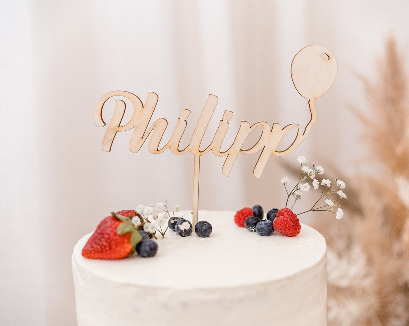 Cake Topper Name Ballon