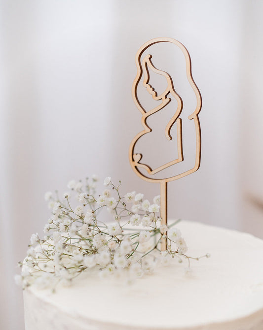 Cake Topper "Liebe im Bauch"