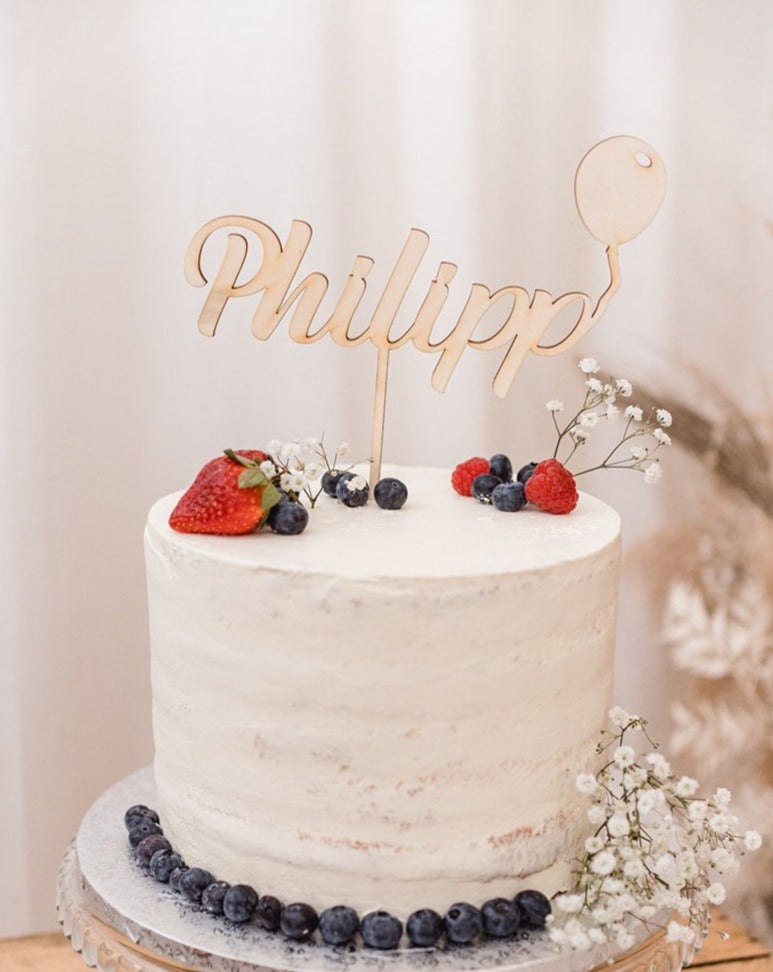 Cake Topper Name Ballon