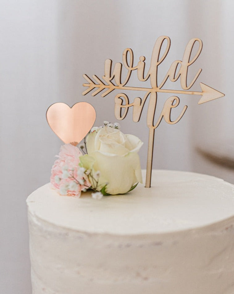 Set Mini Cake Topper Herz