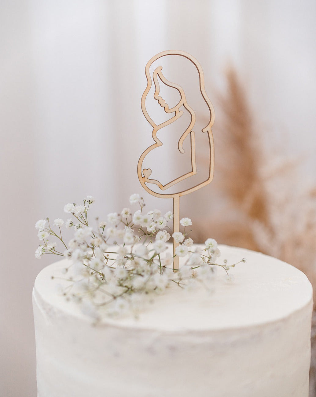 Cake Topper "Liebe im Bauch"